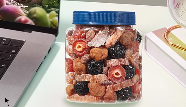 Chinese Snacks Air Dried Sweet Sour Red Peach Selected Fig Guava Kiwi Organic Preserved Fruits Room Temperature