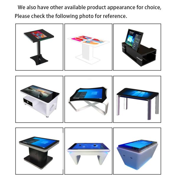 32 Inch Interactive Multi Digital Tea Table AIO PC Interactive Smart Touch Screen Coffee Table