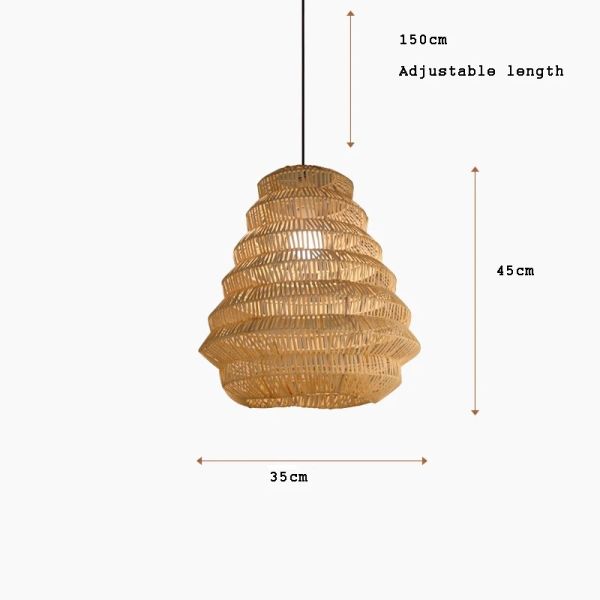 Kitchen LED Hanging Lamp bar Designer lamp Creative birdcage light Bamboo Weaving pendant lamp(WH-WP-125)