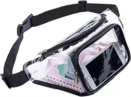 Custom Outdoor Water Proof PVC Clear Fanny Pack OEM/ODM Perfect for Men and Women on the Go