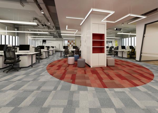 Commercial Luxury Pvc Flooring 5 Colors 100% Polypropylene Material