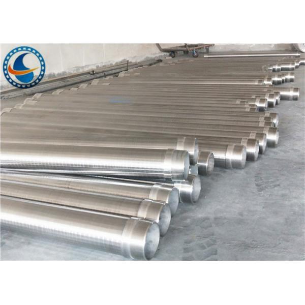 Stainless Steel 304 Continuous Slot Screen , Anti Corrosion Vee Wire Screen