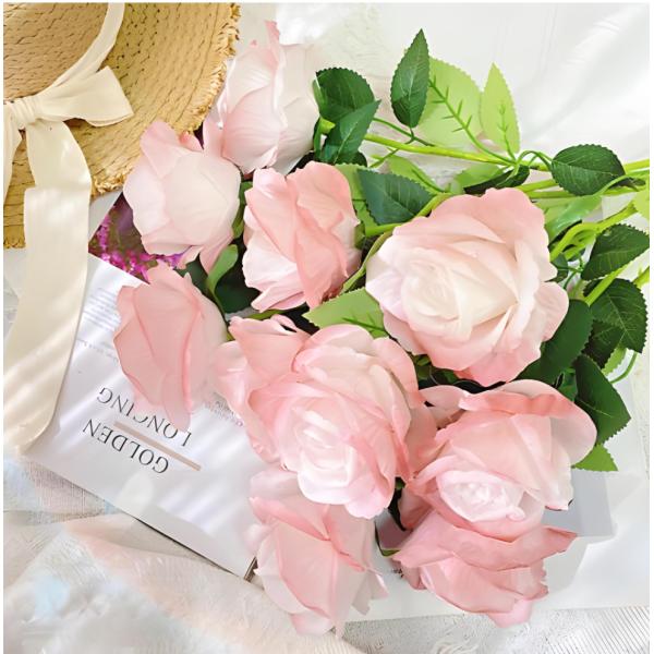 Artificial rose bouquets, silk flowers, plastic flowers and artificial flowers