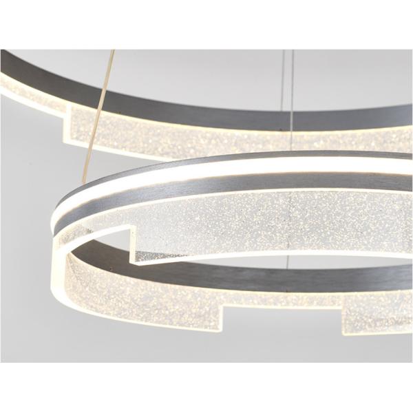 Полирующий металл материал LED современный круглый люстра 20 - 30м2