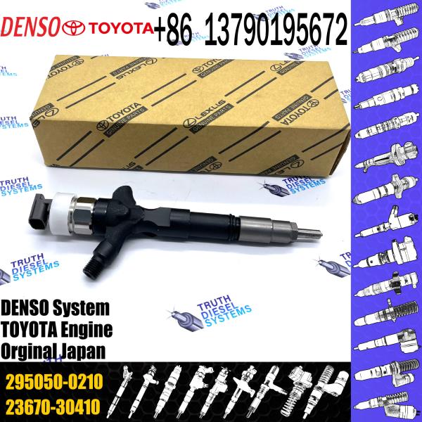 Common Rail Fuel Injector 23670-30410 Common Rail Injetor 295050-0210 For TOYOTA 1KD-FTV