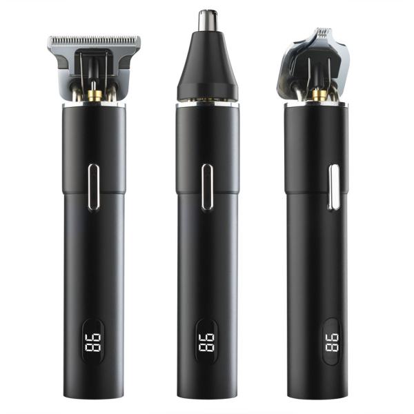 USB Charge Li-on Battery Electric Cordless 3 in 1 Kit Detachable Hair Trimmer Hair Carver Nose Trimmer Cordeless Groomin
