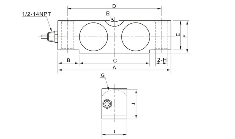 Bending Or Beam Load Cell WL-123 Bridge Type Load Cells Dual Shear Beam Structure Self-resetting For Hostile Environment
