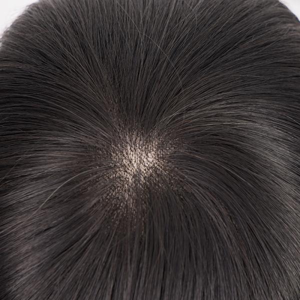 100% Virgin Human Hair Full Lace Toupee For Man With Mono Mesh And Lace Base Material