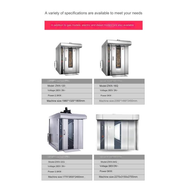 Commercial Convection Oven for Industrial Electric Bakery Oven 32pan 2.19*2.055*2.4M