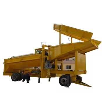 200tph Capacity Portable Gold Trommel Wash Plant with 28m Head and 20'GP Container for Precise Gold Recovery