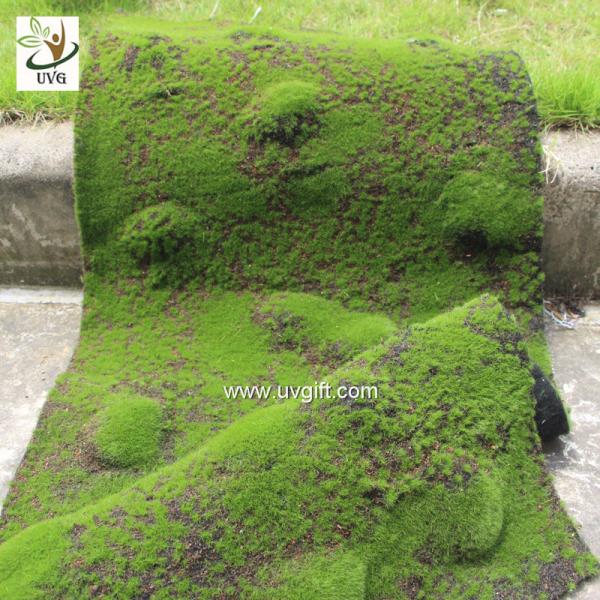 UVG latest wedding decoration fuzzy artificial moss runners use for party stage arrangement GRS041