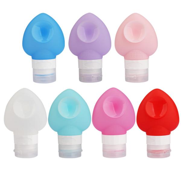 78ml Refillable Silicone Travel Bottles Squeezable With Sucker