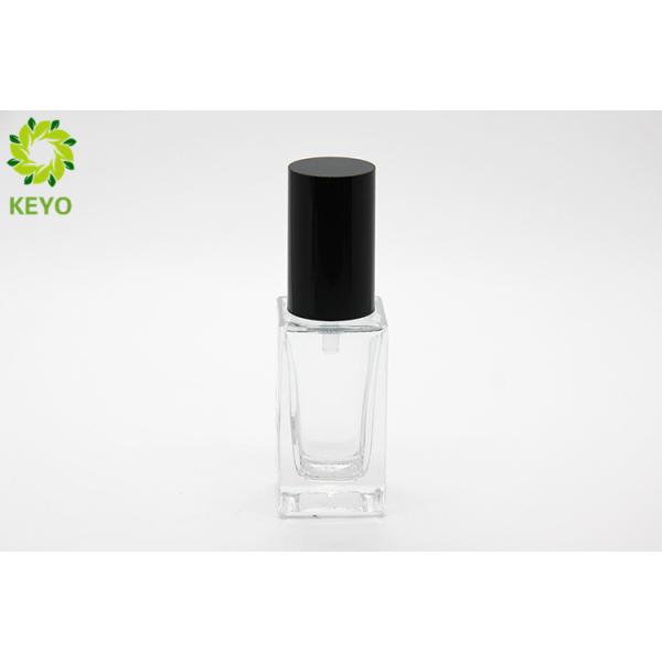 Liquid Foundation Pump Bottle 30ml Square Shape Clear Glass Material Made