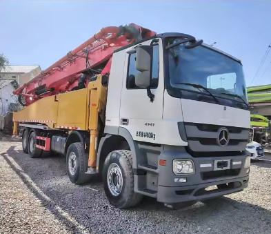 2014 SANY Used Concrete Pump Truck 56m Truck Mounted Boom Pump Fully Hydraulic