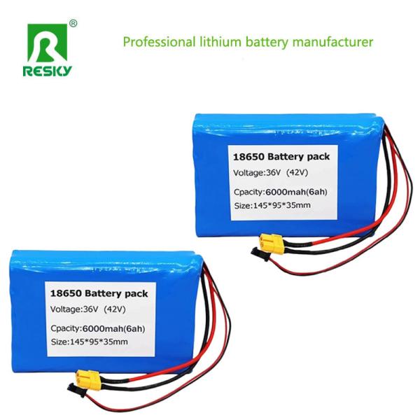 Pack de batterie de scooter électrique 36V 6Ah 10s3p rechargeable 18650 batterie au lithium-ion