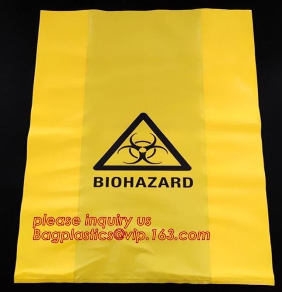 Biohazard Treatment Bags, Sterilized Bags, Disposal Bags, Waste Sacks, Hazardous Waste Bag With Ties