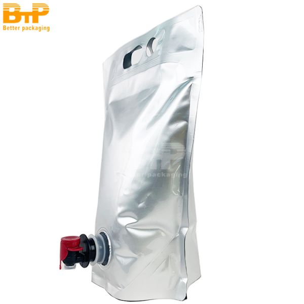 Outdoor Disposable Beverage Packaging Refill Smell Proof Mylar Aluminum Foil Spout Pouch Bags Water Juice Wine Drink Food Bag