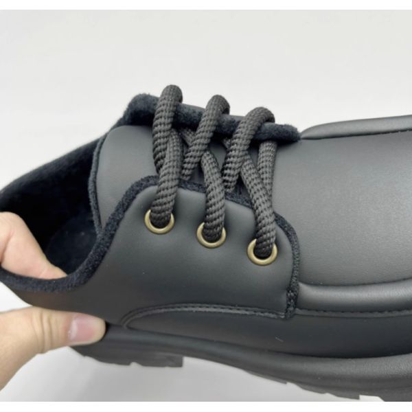 Girls Two Layer Cowhide Genuine Leather School Shoes Warm Thick Sole Leather Shoes