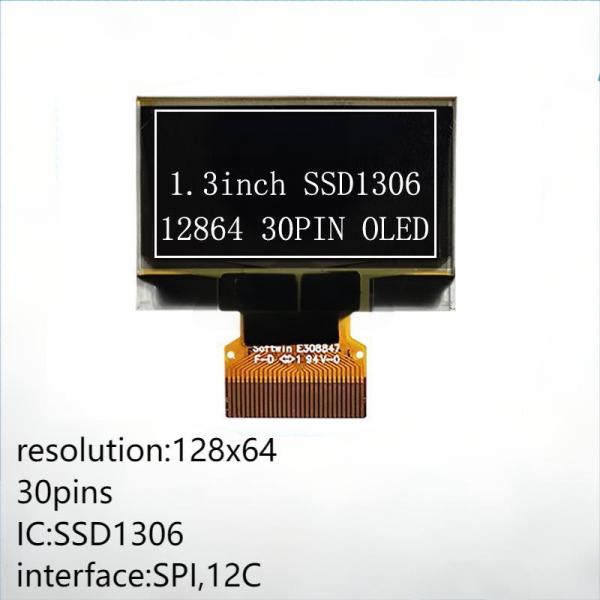 128*64 1.3 Inch OLED Display PMOLED Display Monochrome SSD1306 Driver