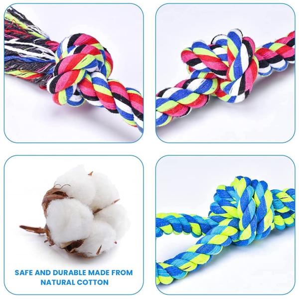 Неуничтожаемые жесткие игрушки веревочки для большой чистки зубов 100% хлопок собак