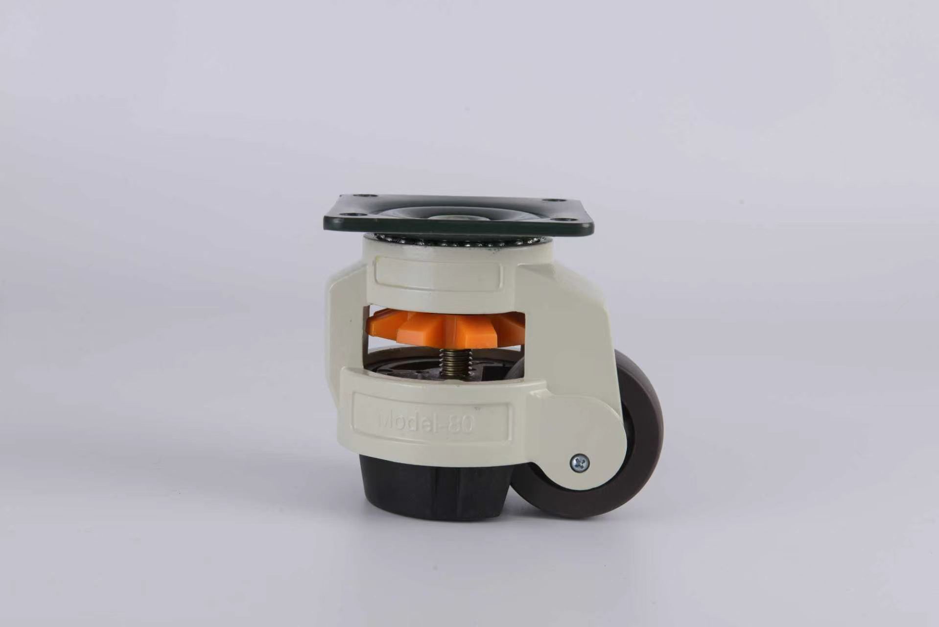 Leveling Adjustable Caster Wheel Heavy Duty 50kg Load Capacity Retractable Swivel Casters for Industrial Machine Cabinet