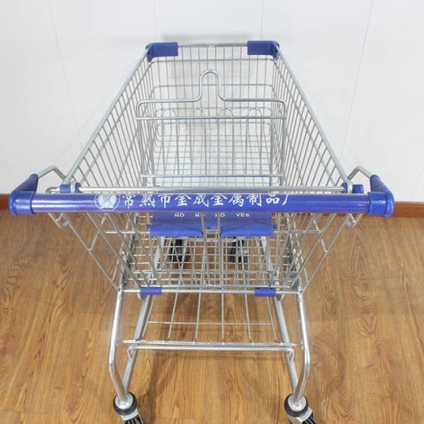 100L magasin d'épicerie chariot roulant en acier enduit de poudre de type allemand