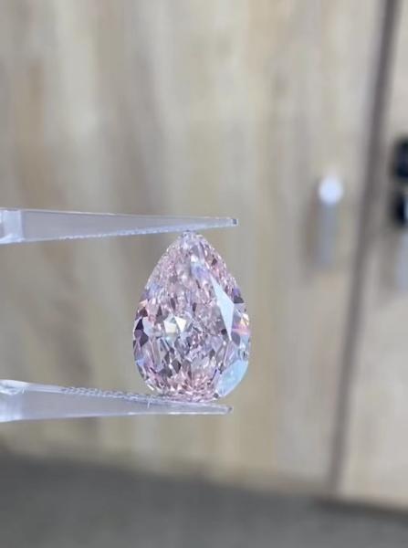 4CT Pear Cut Lab Cultivado Diamante Rosa Para Joias Decorações Colares Anéis Pendente