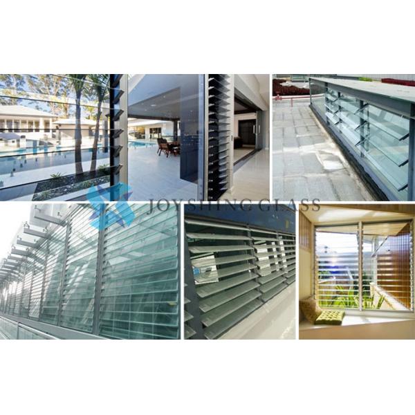 Лезвие жалюзи навеса стеклянное Лезвие 3mm высокопрочного жалюзи навеса стеклянное 4mm 5mm 6mm 8mm