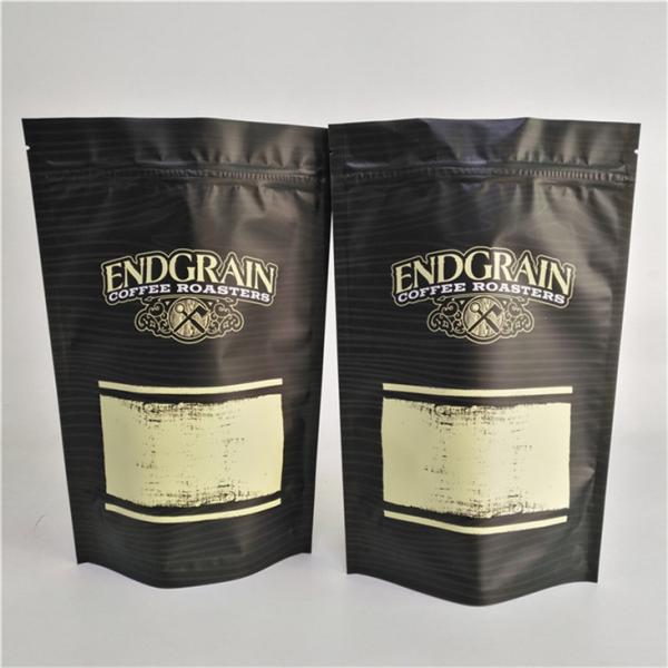 Storage Custom Logo Printed Stand Up Zipper Pouch Resealable Plastic Food Seal Coffee Bag