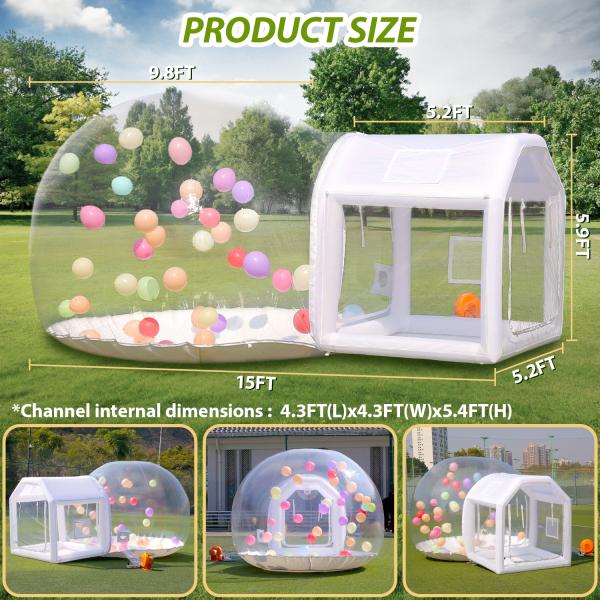 Sayok Golden Bubble Houses Portable Transparent Inflatable Bubble House Tent for Party Wedding