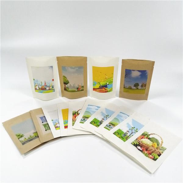 Biodegradable 100mircon VMPET Kraft Paper Packaging Bag