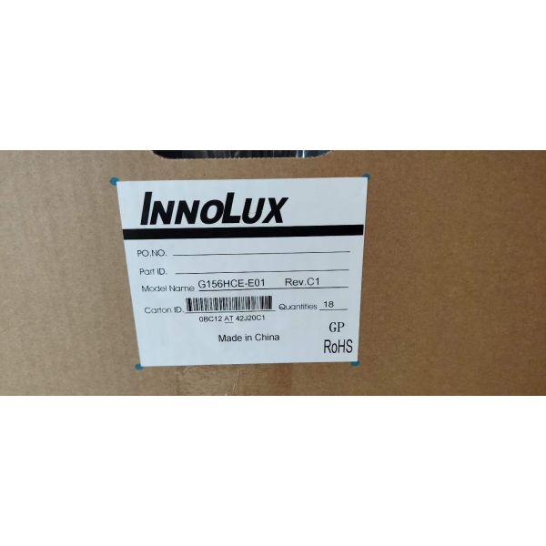 Innolux 15.6Inch LCD Panel with 1920x1080 Pixels Resolution 450cd/m² Brightness and 40pin Interface Industrial LCD Display