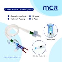 Diseño de manga protectora catéter de succión cerrado giratorio doble con lavado automático para los tubos endotraqueales