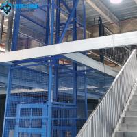 Plate-forme élévatrice hydraulique bleue OEM pour entrepôt, pour le chargement de marchandises, 1000 lb
