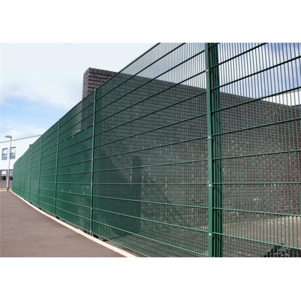 Industry 2m Height Steel Welded Wire Fencing Security Metal With Round Post