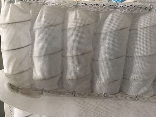 3D non-woven cover high carbon steel wire mattress independent spring unit.