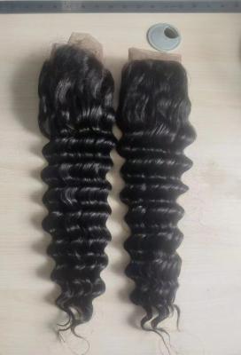 8a Loose Deep Wave Hair Bundles , Black Human Hair Weft Bundles No Knots