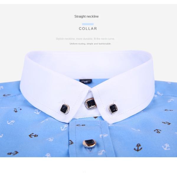Men's Slim Plaid Printed Long-Sleeved Shirt 100% Polyester Fabric Type and Zipper Closure