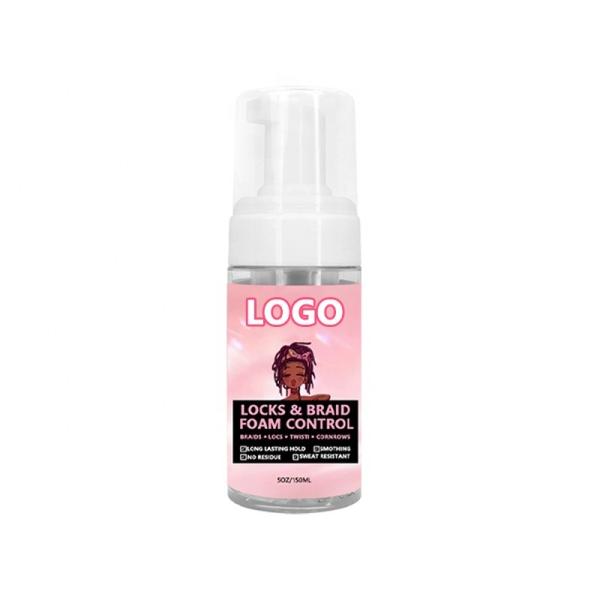 Private Label Hair Products Rich Foam Mousse For Braids Extra Hold Styling No Frizz Fraying Braiding Hair Mousse For Braids