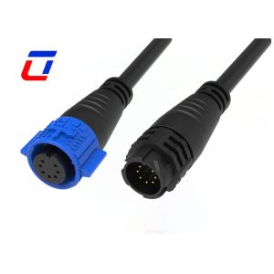 CE Certified M19 7Pin Outdoor Waterproof Connector LED Control IP67 Molded Cable