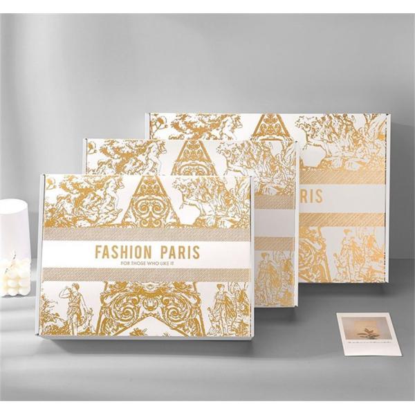 Custom Pink Clothes Jewelry Cosmetic Makeup Food Electronic Folding Corrugated Carton Mailer Box