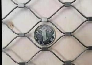 AISI316 25mm Aviary Stainless Steel Cable Netting For Parrots Fence