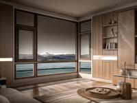 Casement en aluminium personnalisé Types de vitres insonorisées