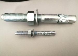 M6-M24 Wedge Anchor Bolts For Stone Concrete Grade 4.8 8.8 Iron Material