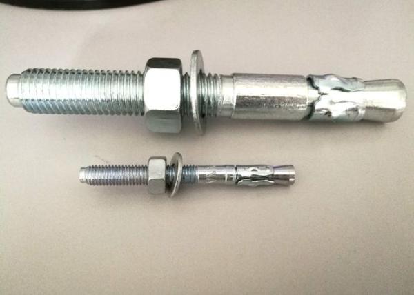 M6-M24 Wedge Anchor Bolts For Stone Concrete Grade 4.8 8.8  Iron Material
