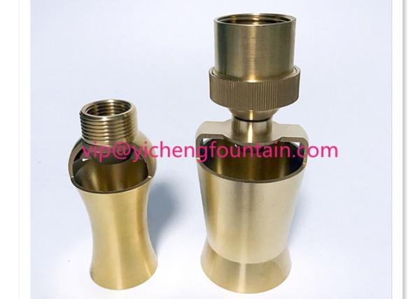 Adjustable Cascade Water Fountain Nozzles Fountain Ice Tower Head Brass Material