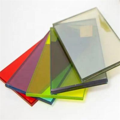Qualified Tempered Float Glass for Security in Clear Tinted Acid Etched Patterned Laminated Tempered Glass