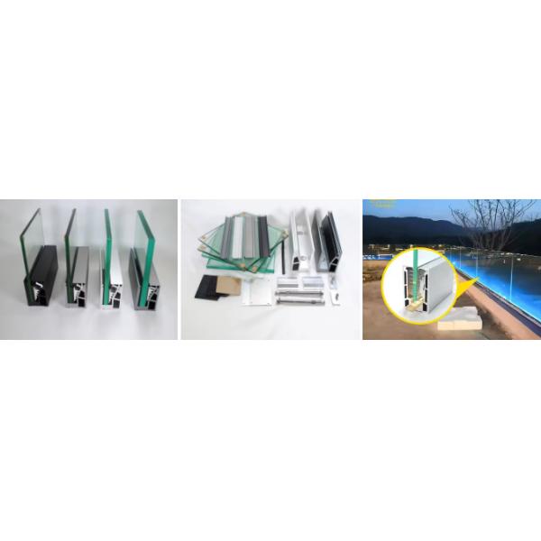 12Mm Glass Railing Aluminum U Channel CCC U Shaped Aluminium Extrusion