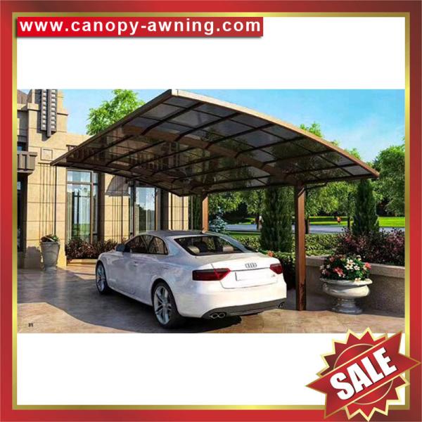 excellent backyard park single car canopy awning shelter carport with aluminum framework and polycarbonate sheet