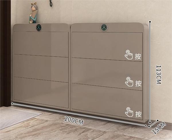 2024 New Disinfection Smart Sterilization Ultra-Thin 15cm wide Steel Shoe Storage Cabinet For Home Entrance, Aisle